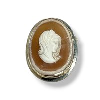 Broche Mandile 1922 Femme Cammei  in Argent Conchiglia 2MSPCM23.2